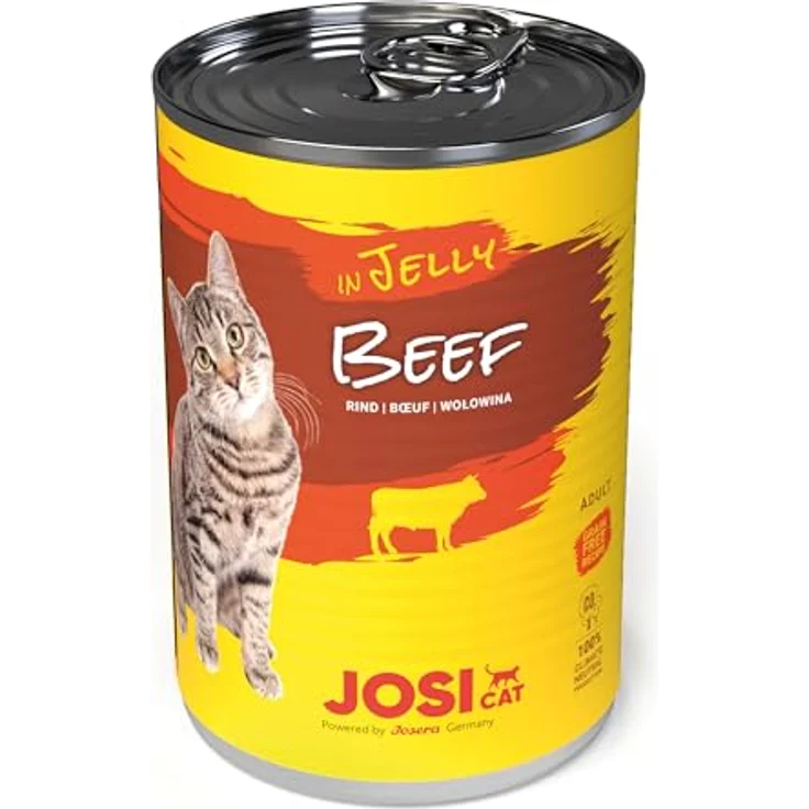JosiCat Beef in Jelly, Premium Nassfutter für ausgewachsene Katzen, 12 x 400 g, Rind in Gelee, getreidefrei, mit Vitamin D3 & E, Made in Germany – Bild 4