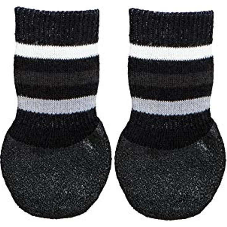Trixie Hundesocken Anti-Rutsch 2 Stück schwarz XS-S – Bild 2