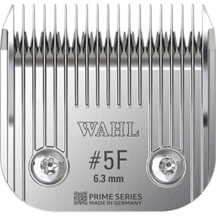 Wahl Prime Series Blades, Schneidsatzset #5F, 6.3mm, Vollzahn, Edelstahl, rostfrei, präziser Schnitt für Heimtierschermaschinen