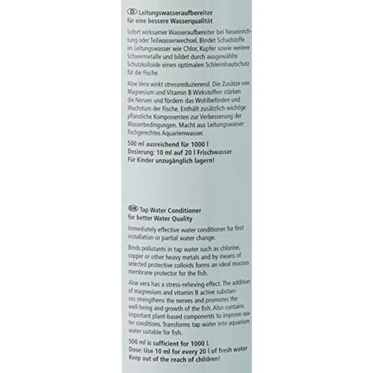 Dupla Gan I Wasseraufbereiter, 500 ml mit Schutzkolloiden für 2.000 Liter Leitungswasser – Bild 4