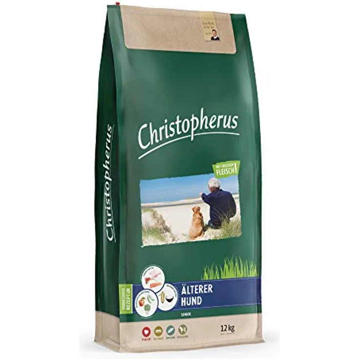 Christopherus Trockenfutter für ältere Hunde, Alleinfuttermittel, 12kg – Bild 1