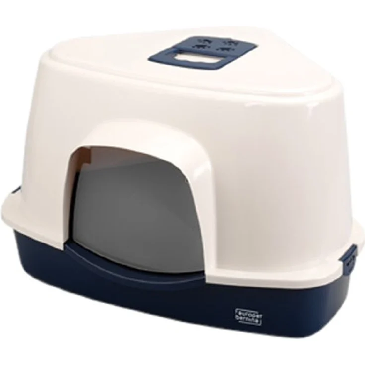 Europet Bernina 441-131138 Canto Katzentoilettenhaus 56 x 70 x 46 cm, blau – Bild 3