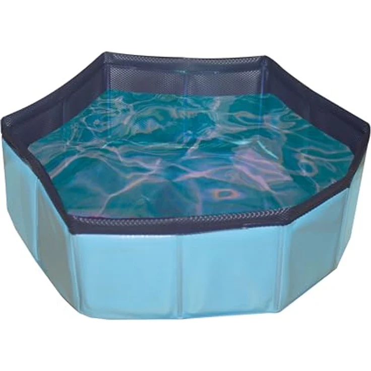 Croci Pool Spielzeug für Katzen, 30 x 10 cm, robustes Kunststoffspielzeug mit schimmerndem Boden, 2er Pack – Bild 2