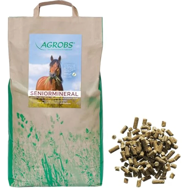 Agrobs Seniormineral, Mineralfutter für alte Pferde, 25000 g, zur täglichen Grundversorgung mit Mineralien und Vitaminen – Bild 2