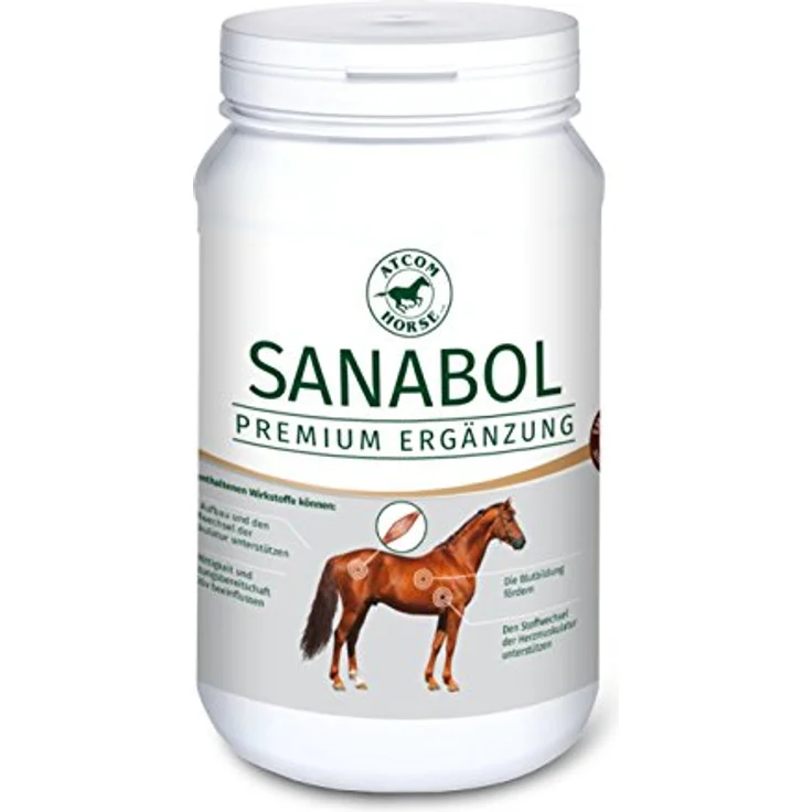 LEXA ATCOM SANABOL, Pferdefutter in 1 kg Dose zur Unterstützung von Muskulatur und Leistungsbereitschaft – Bild 1