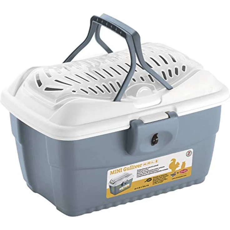 Kerbl Mini Gulliver Transportbox für Kleintiere blau 40x30x24cm 81776 – Bild 6