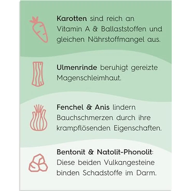 Lucky Pets Gras- & Kotfresser Tabletten, 300 g, mit Ulmenrinde, Bentonit & Heilerde, 100% pflanzlich, magenschonend, für weniger Fressfehlverhalten, Made in Germany – Bild 4
