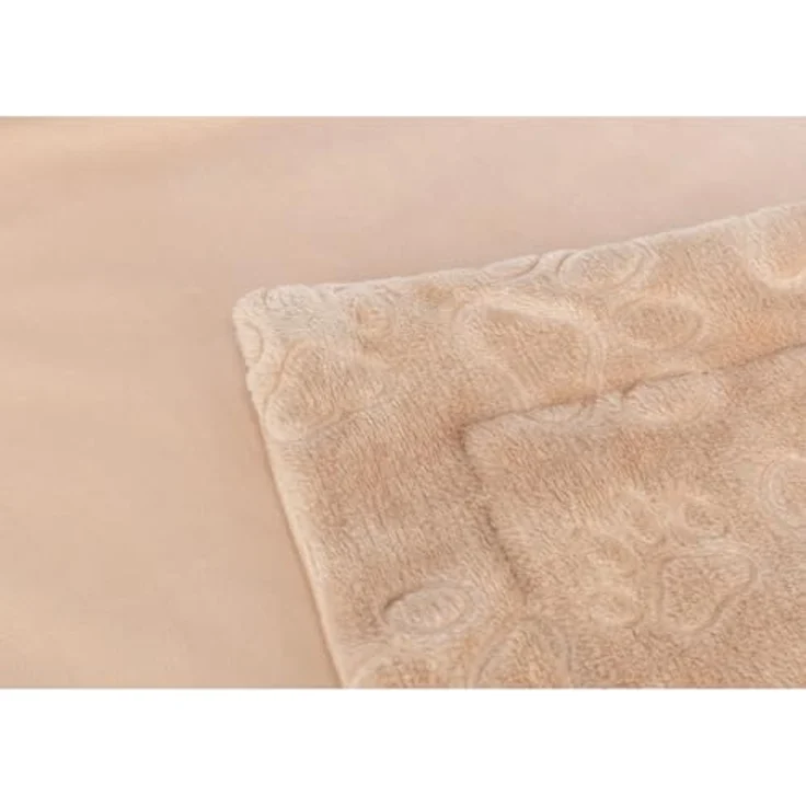 Trixie Hundedecke Barry Softplush Beige, hypoallergenes Hundebett + Katzenbett, 150 x 100 cm, zweischichtiges Design mit Velours-Finish – Bild 4