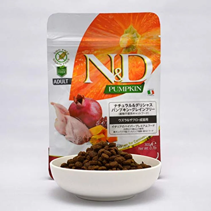 Farmina N&D Pumpkin Adult Pellets Katzenfutter, Trockenfutter mit Wachtel und Granatapfel, 300 g, ohne Mais, reich an Vitaminen und natürlichen Antioxidantien – Bild 5