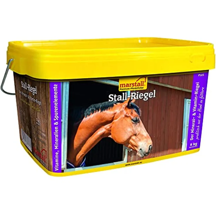 marstall Premium-Pferdefutter Stall-Riegel, ganzjährige Versorgung mit Vitaminen und Mineralien, 5 kg