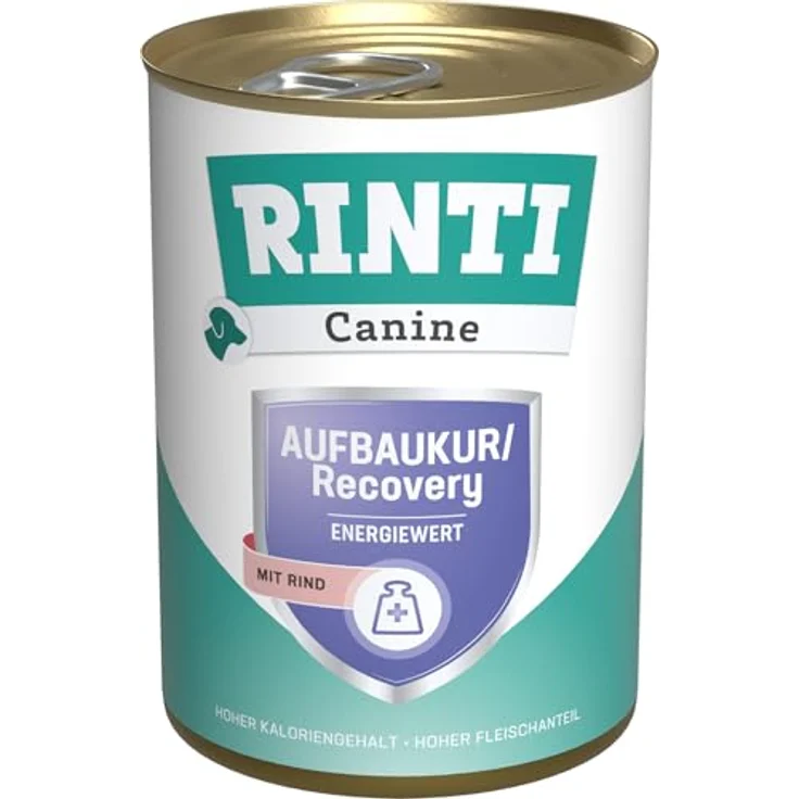 Rinti Canine Aufbaukur/Recovery Rind, Nassfutter zur Rekonvaleszenz für Hunde, 6x400g – Bild 2