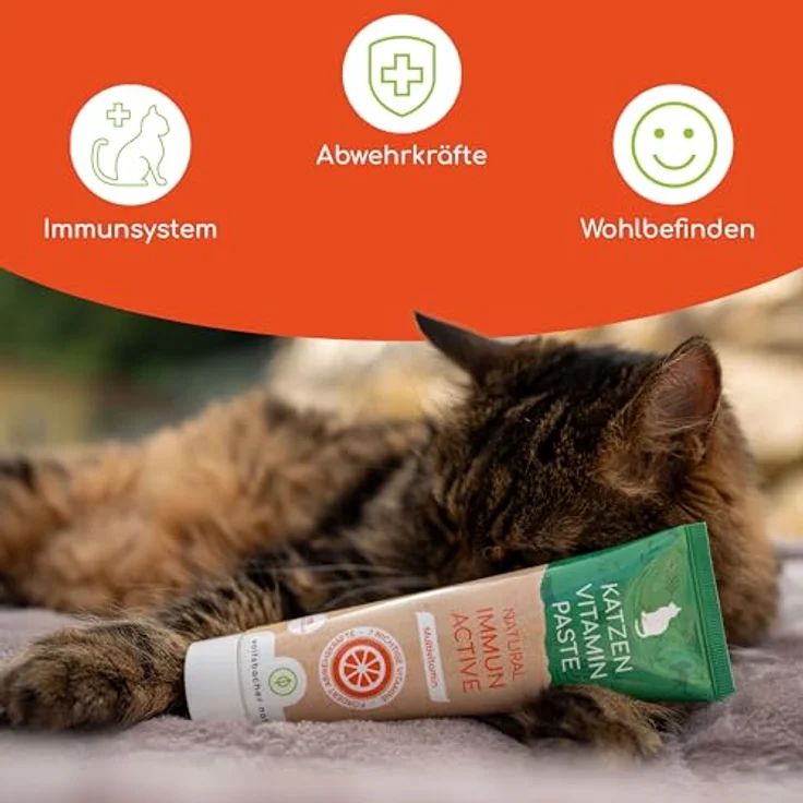 Wolfsbacher Vitaminpaste für Katzen, Multivitamin Paste mit 7 Vitaminen & Taurin, stärkt das Immunsystem, 100g – Bild 3