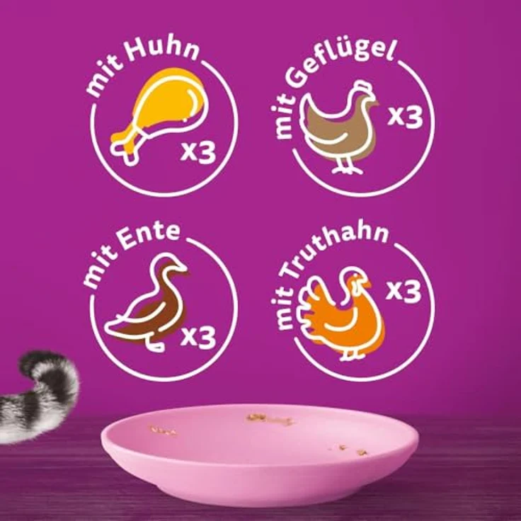 Whiskas Multipack Junior Geflügel Auswahl in Gelee, 12 x 85g, ernährungsphysiologisch ausgewogen – Bild 7