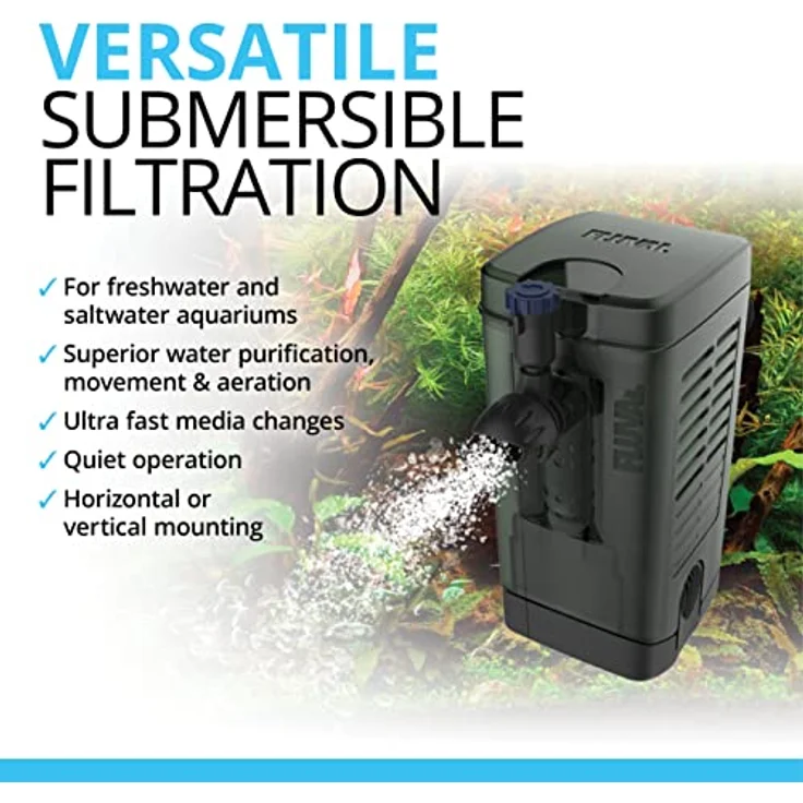 Fluval U1 Innenfilter, 200 l/h Durchflussleistung, für Aquarien bis 55 l, 4,5W – Bild 2