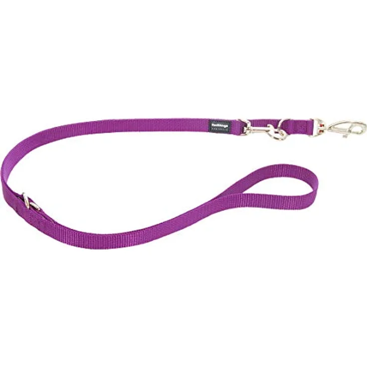 Red Dingo Hundeleine Lila, 2 x 200 cm, Halsband + Leine für Hunde