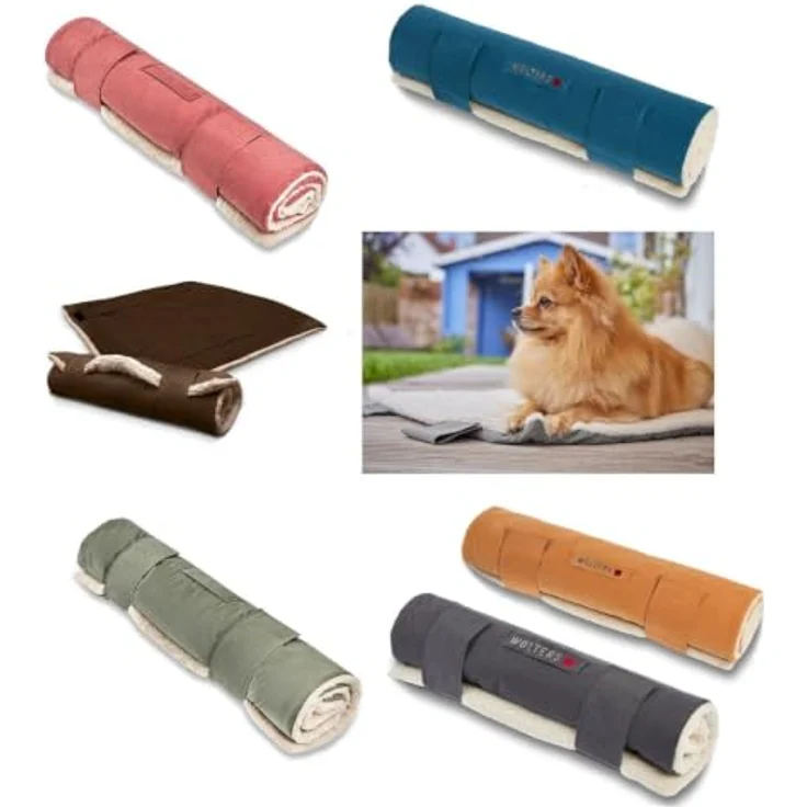 Wolters Vagabund Reisedecke, Hundedecke 100x70 cm, camel – Bild 8