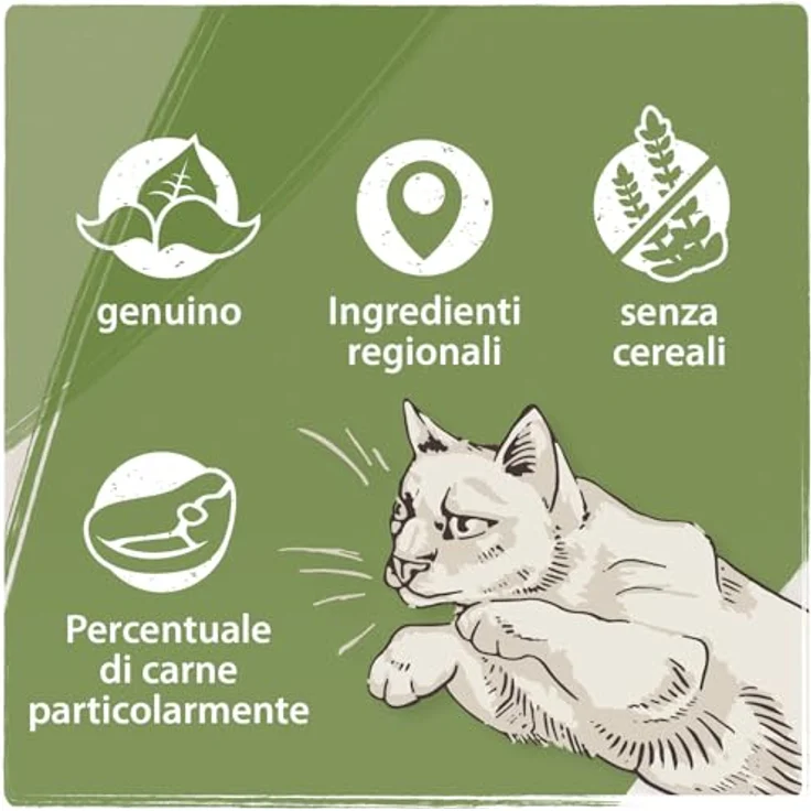 Venandi Premium Nassfutter für Katzen - Huhn & Kaninchen, getreidefrei, 6 x 200g (6er Pack), mit extra hohem Fleischanteil – Bild 4