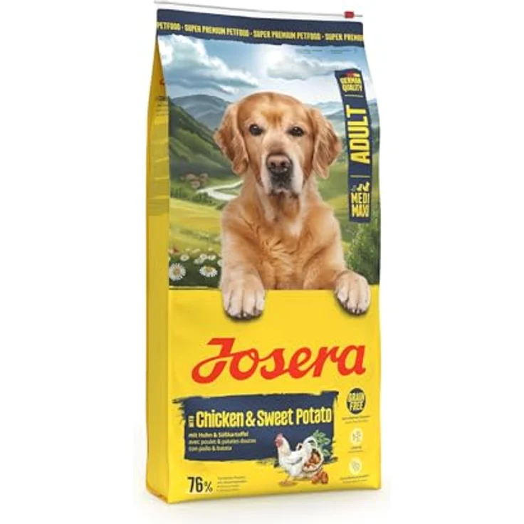 Josera Medi/Maxi Chicken & Sweet Potato, getreidefreies Hundefutter für mittlere und große Rassen, 12,5 kg – Bild 3