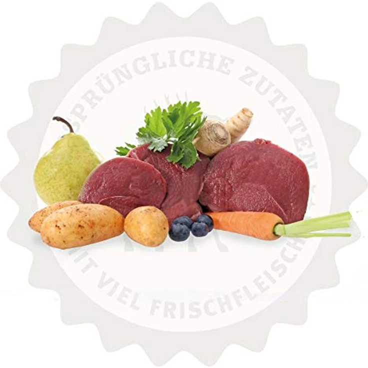 Lakefields Premium Trockenfleisch-Menü Wild für kleine Hunde, 100% Getreidefrei mit Pastinaken, Karotten und Heidelbeeren, 3 x 1 Kg – Bild 2