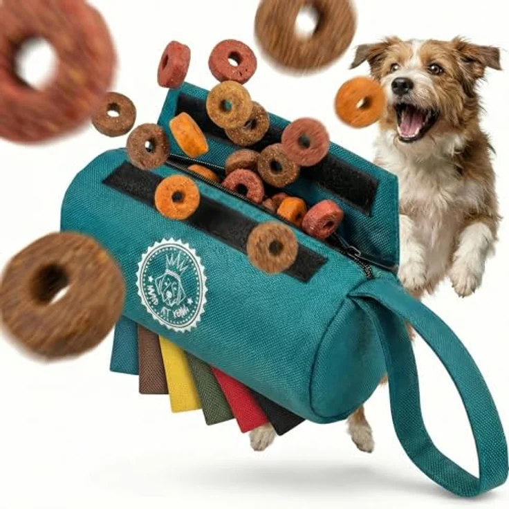 HUND IST KÖNIG Futterdummy für Hunde, Apportierbeutel für Hundetraining, 0,7L, wasserabweisend, inklusive Trainings-eBook – Bild 1