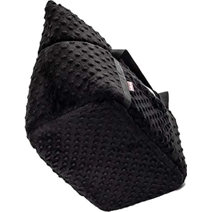 BOUTIQUE ZOO Hundetasche, Welpentasche - Schwarz (Minky), XS bis 3 kg, mit Reißverschluss, abnehmbarem Kissen und sicherer Befestigung – Bild 4