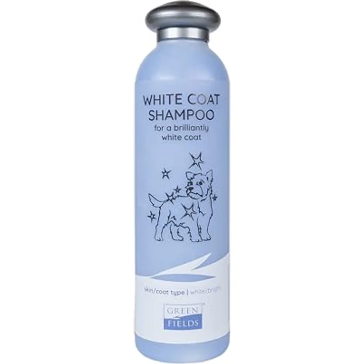 Greenfields Hundeshampoo für weißes / helles Fell, 250ml - verstärkt die Fellfarbe, pH-neutral, allergenfreie Duftstoffe – Bild 1