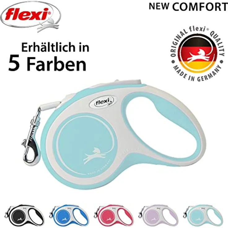 Flexi New Comfort S hellblau GURT 5 m – Bild 5