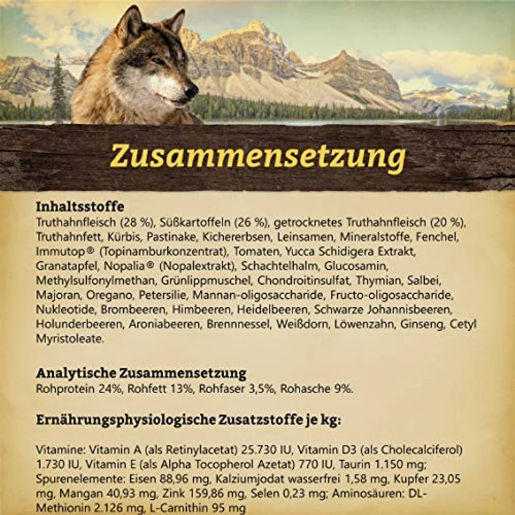 Wolfsblut Black Bird Large Breed, 12,5 kg Trockenfutter für Hunde mit Truthahn, getreidefrei, glutenfrei, für Allergiker geeignet – Bild 3