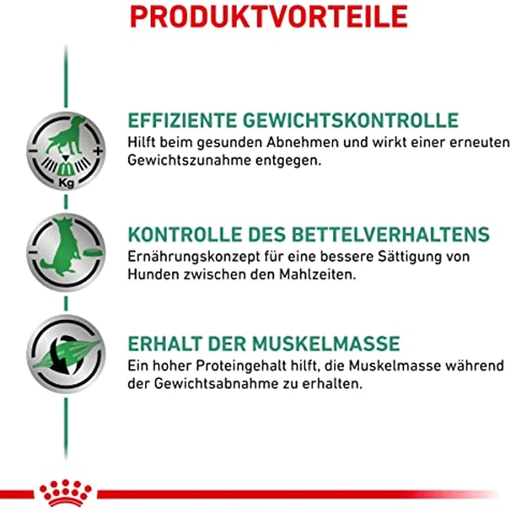 Royal Canin Veterinary Satiety Weight Management, Diätalleinfuttermittel für adulte Hunde, 12 x 410 g, Unterstützung der Gewichtsreduktion und Erhalt gesunder Muskelmasse – Bild 3