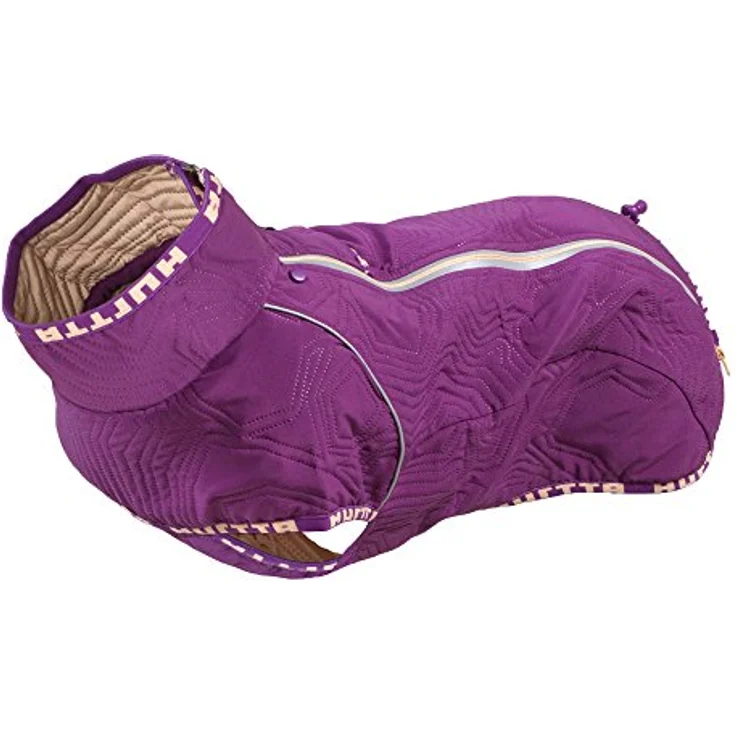 HURTTA Hundemantel Casual Steppjacke Quilted violett, warm und weich, XL-Passform, gut sichtbare Reflektoren – Bild 2
