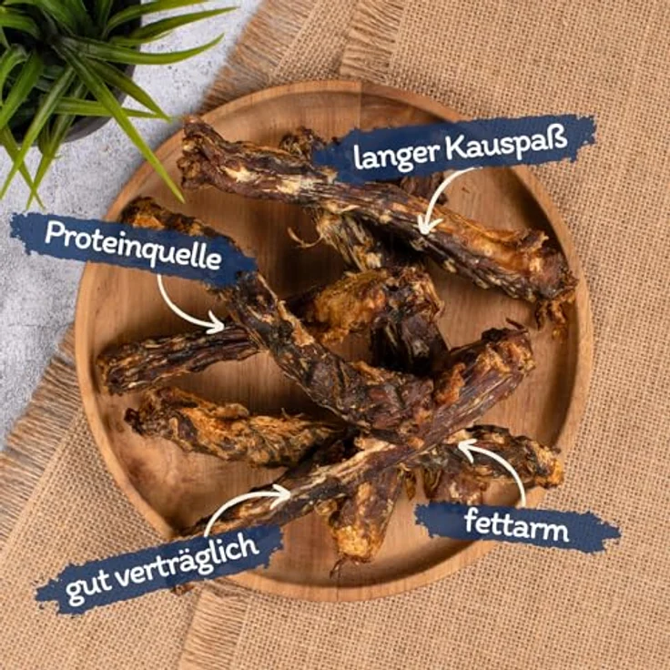 Lyra Pet® Entenhälse, 1 kg naturbelassener Kausnack, fettarm, proteinreich und gut verträglich für Hunde, 100% Natur, reich an Kalzium & Proteinen – Bild 2
