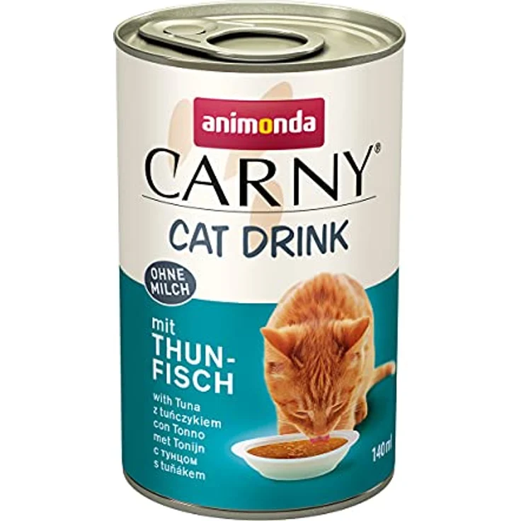 Animonda Carny Cat Drink, Nassfutter für Katzen Adult, Mixpaket 8x140 ml, fördert Flüssigkeitsaufnahme, ohne Zusatz von Zucker – Bild 3