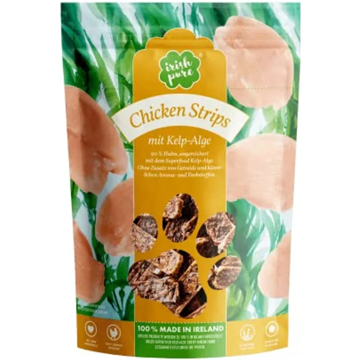 Irish Pure Hundesnacks Hähnchenstreifen, Getreidefrei, 100% Natürlicher Kausnack, 150g