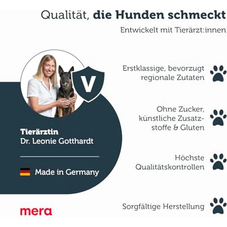 MERA Pure Sensitive Insect Protein Hundefutter (4kg), Hypoallergenes Trockenfutter mit Insektenprotein für sensible Hunde, mit Lachsöl und Leinsaat – Bild 3