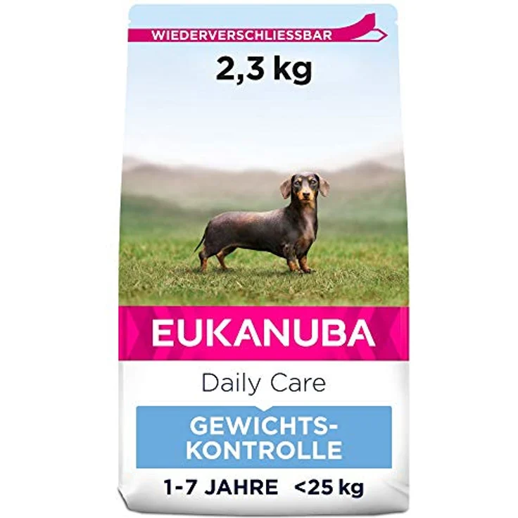 Eukanuba Daily Care Weight Control, fettarmes Hundefutter für kleine & mittelgroße Rassen, zur Gewichtskontrolle oder Diät, 2,3 kg – Bild 1