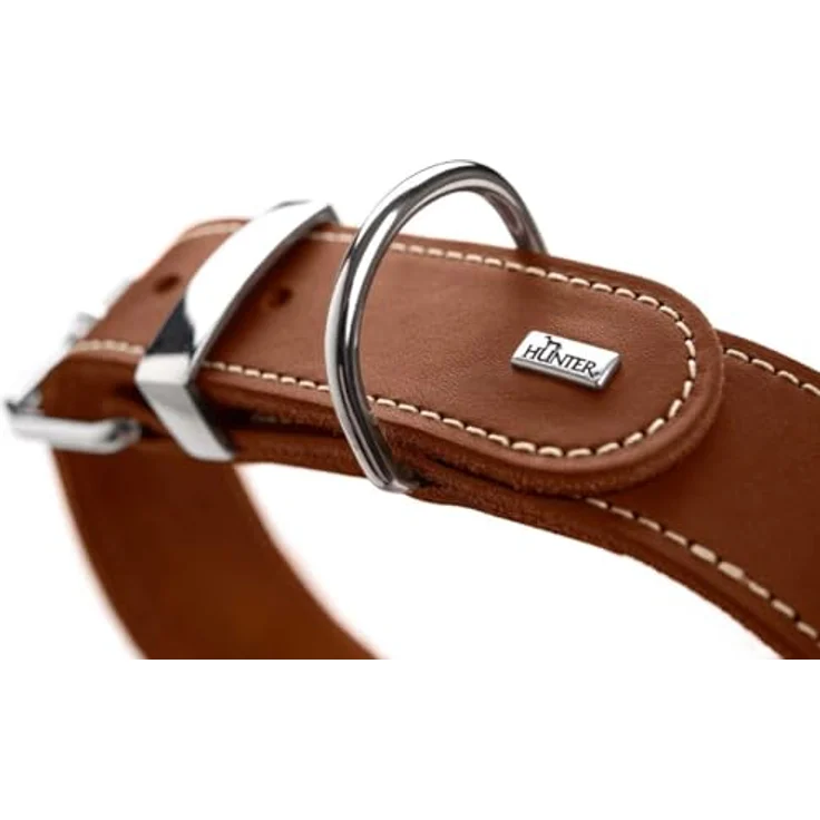 Hunter Hunde-Halsband Aalborg Special cognac S-M – Bild 3