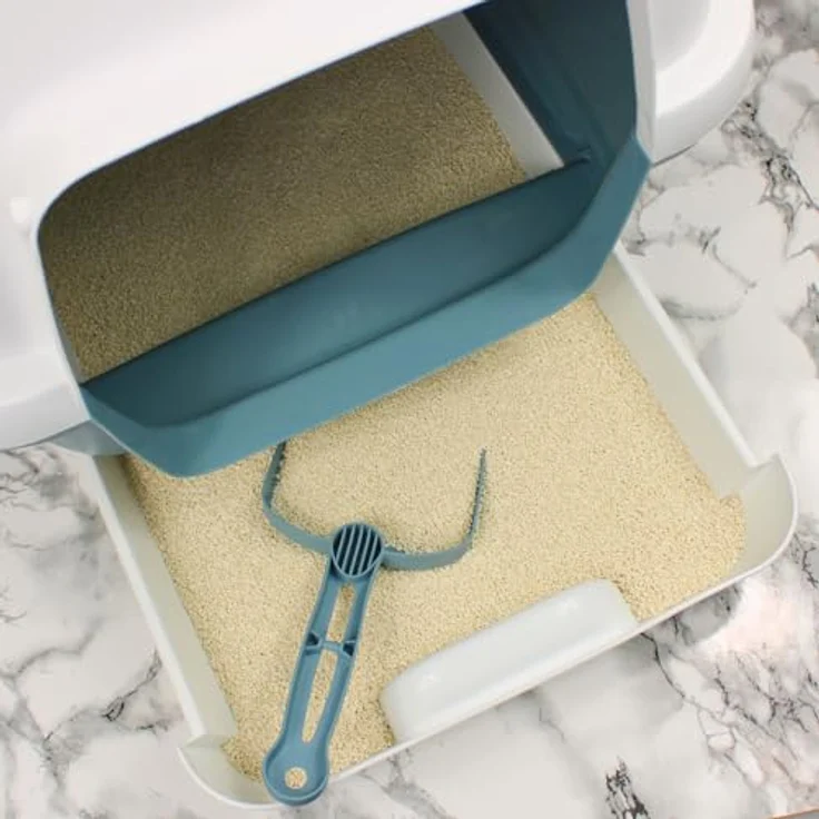 Lyra Pet® Tofu Katzenstreu, 7,5 kg, parfümfrei, klumpend, 300% Saugkraft, staubfrei, umweltfreundlich aus Erbsenprotein, ideal für empfindliche Katzen – Bild 5