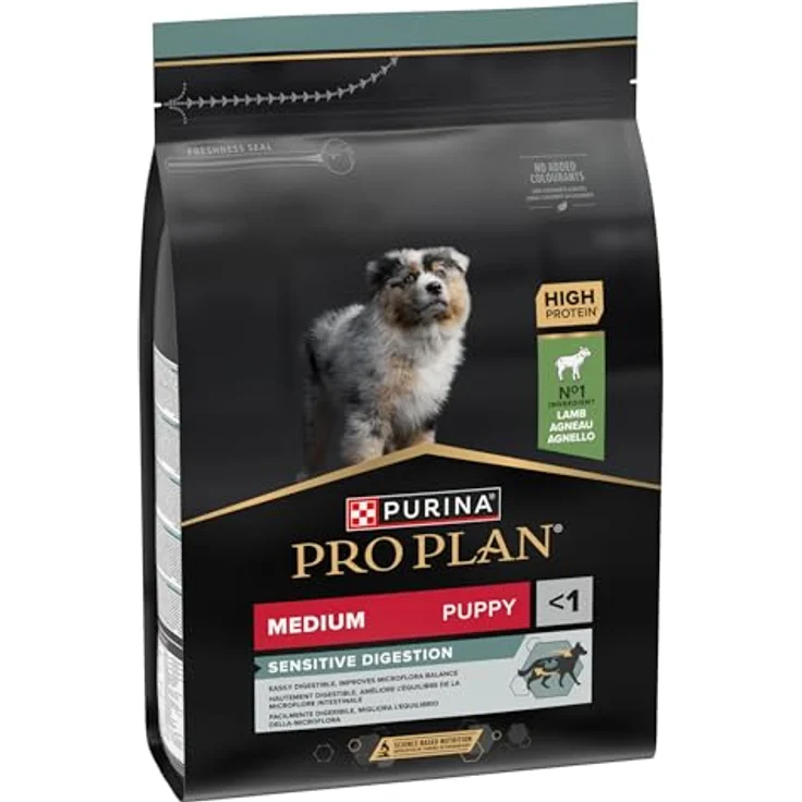 PRO PLAN Puppy Medium Sensitive Digestion, Hundefutter mit Lamm und präbiotischen Zutaten, 3 kg – Bild 3