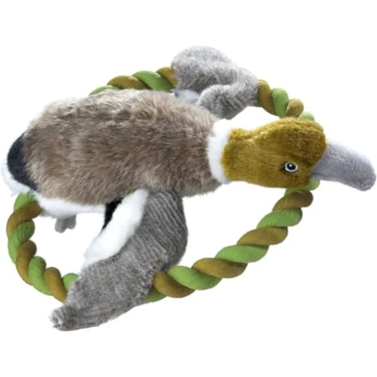 HUNTER Hundespielzeug Wildlife Ente, 27 cm - Plüsch-Material, Quietscher, maschinenwaschbar, naturgetreue Form – Bild 2