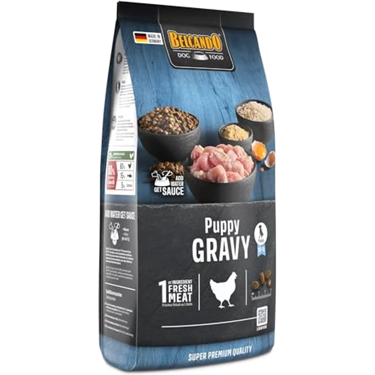 Belcando Puppy Gravy, Trockenfutter für Welpen bis 4 Monate, 30% frisches Geflügel, alleinfuttermittel, 1 kg – Bild 2