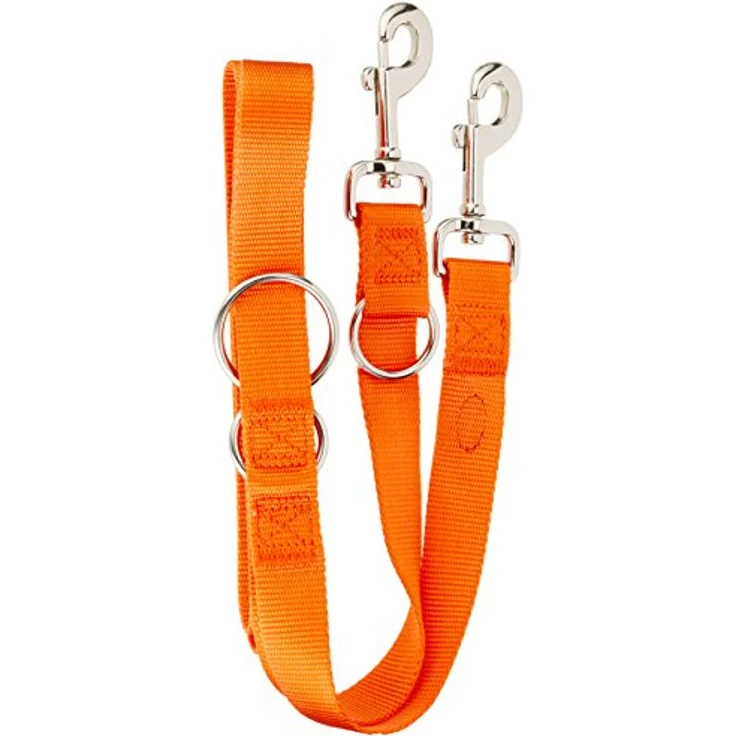 Nobby Führleine Classic, orange, 200 cm lang, 25 mm breit, 3-fach verstellbar – Bild 1