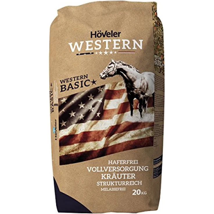 Höveler Western Western Basic, 20 kg Pferdefutter für leichtfuttrige Pferde, melassefrei und vitaminisiert – Bild 2