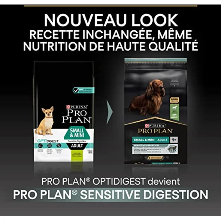 Pro Plan Adult Small & Mini Sensitive Digestion, Hundefutter für ausgewachsene Hunde kleiner Rassen, 3 kg – Bild 2