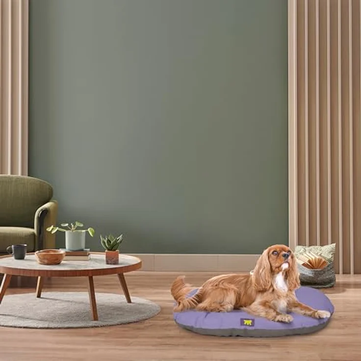 Ferplast Hundebett Relax, doppelseitiges Baumwoll-Hundekissen mit weicher Polsterung, waschbar, 78 x 50 cm, ideal für Innen- und Außenbereich – Bild 2