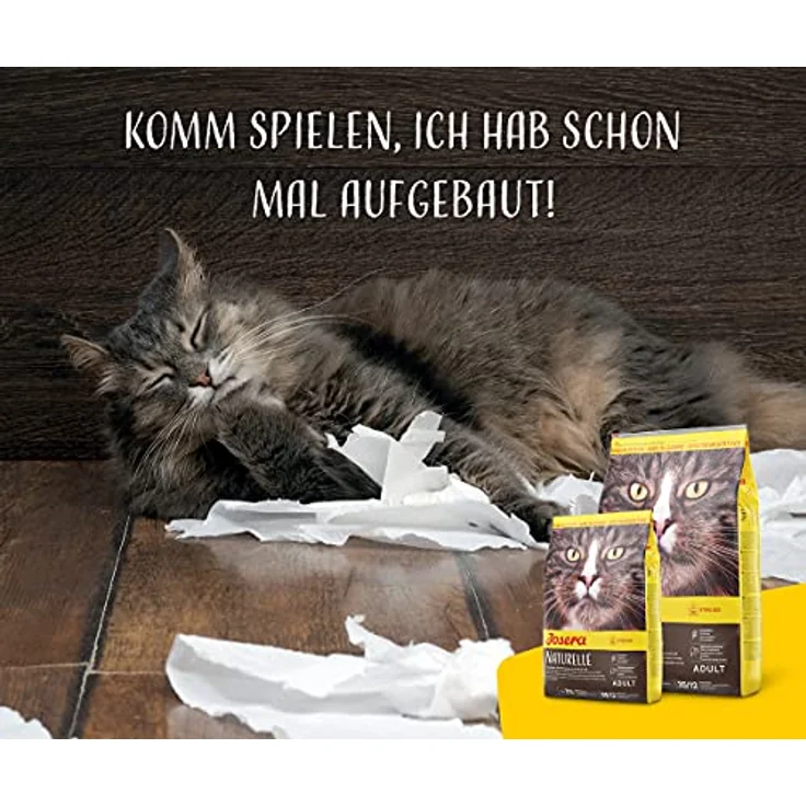 JOSERA Naturelle Adult, Premium Trockenfutter für ausgewachsene sterilisierte Katzen, Forelle & Linse, getreidefrei, 400 g – Bild 5