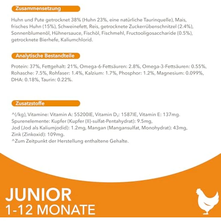IAMS Advanced Nutrition Kitten, Trockenfutter mit Frischem Huhn, Sparpaket: 2 x 10 kg, ohne Weizen, reich an tierischen Proteinen und Omega-Fettsäuren – Bild 10