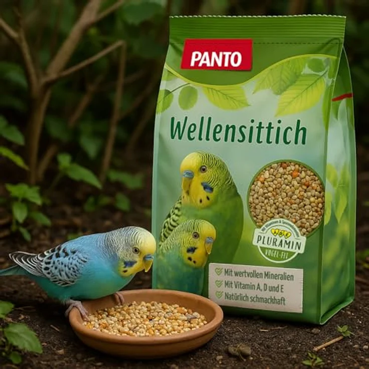 Panto ® WELLENSITTICHFUTTER MIT PLURAMIN® 1 kg, nährstoffreiche Saatenmischung für Wellensittiche – Bild 3