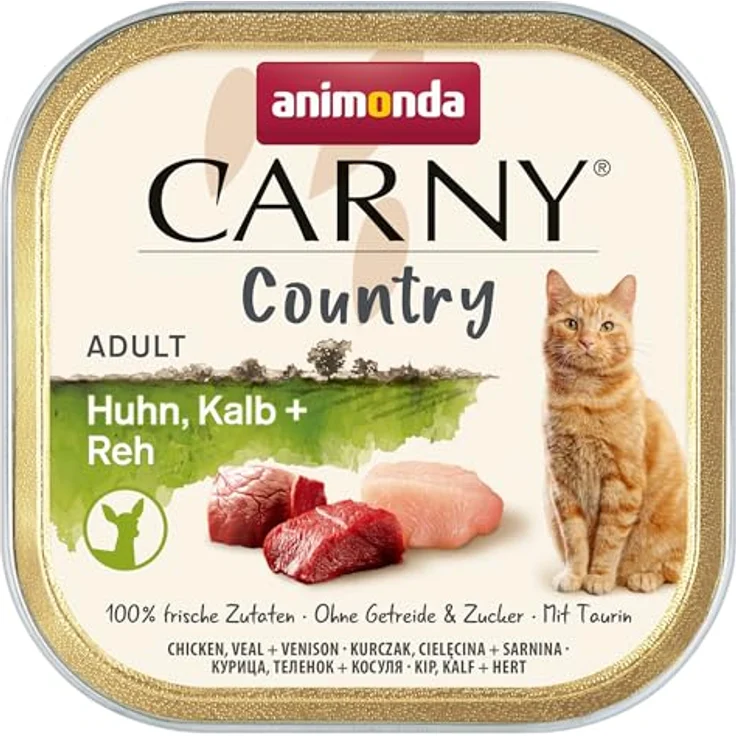 animonda Carny Country Katzenfutter nass Home Mix (6 x 100g), Getreidefreies Katzen Nassfutter mit 100% frischen, fleischlichen Zutaten – Bild 3