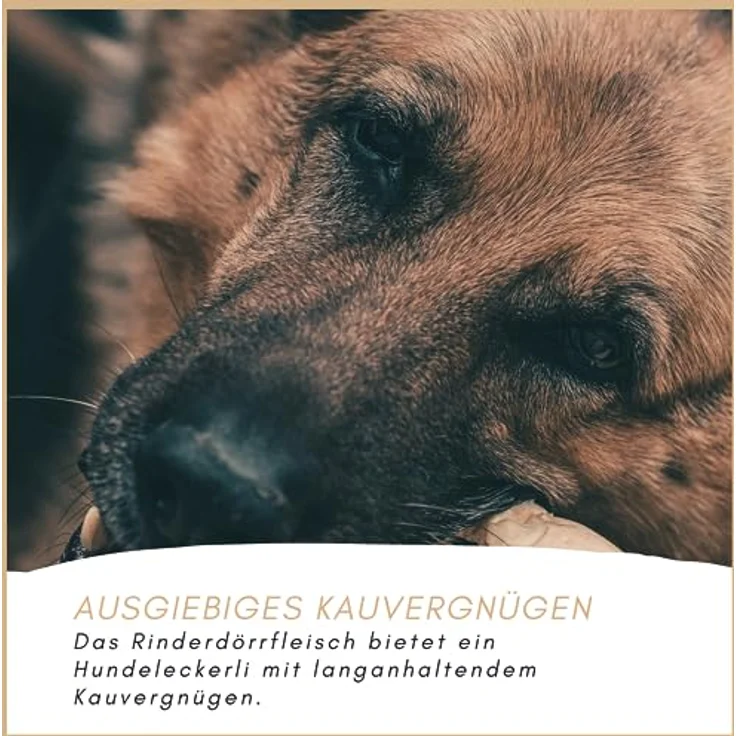 Supravit Rinderdörrfleisch 200g, 100% natürliches Trockenfleisch für Hunde, proteinreich und Zahnreinigung unterstützend, hergestellt in Deutschland – Bild 4