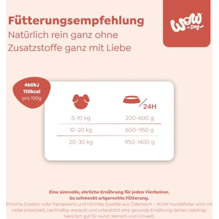 WOW Adult 6 x 800 g Lachs, Hundefutter mit hohem Fleischanteil, glutenfrei und ohne Zuckerzusatz, für alle Rassen – Bild 6